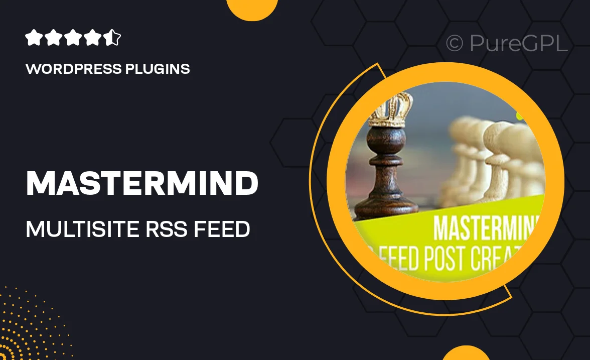 Mastermind Multisite RSS Feed Post Generator Plugin for WordPress