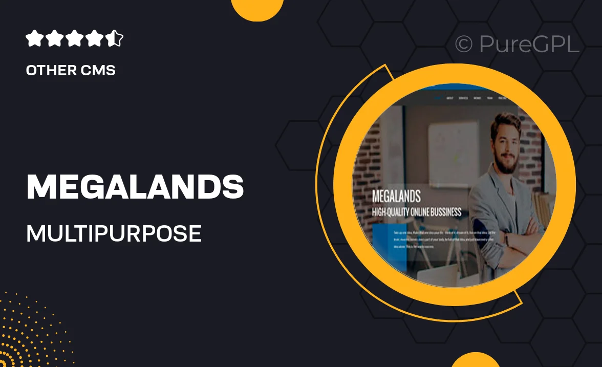 Megalands – Multipurpose Landing Pages Drupal 8