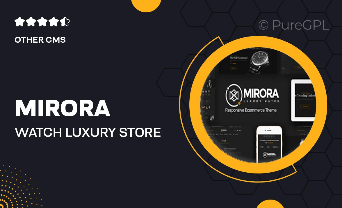 Mirora – Watch & Luxury Store OpenCart Theme