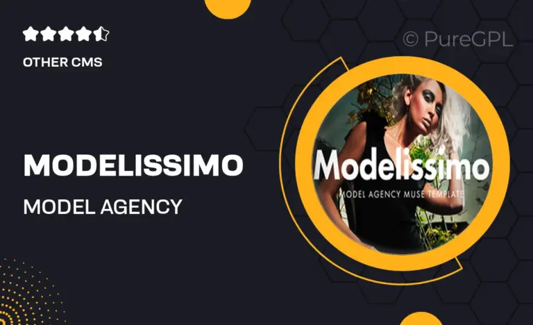 modelissimo model agency website muse template