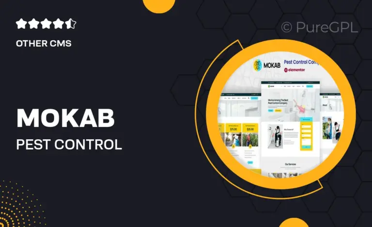 mokab pest control services elementor pro template kit