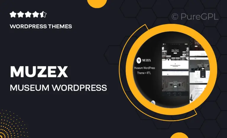 muzex museum wordpress theme rtl