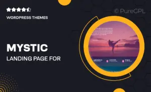 Mystic – Landing Page For Yoga Studios