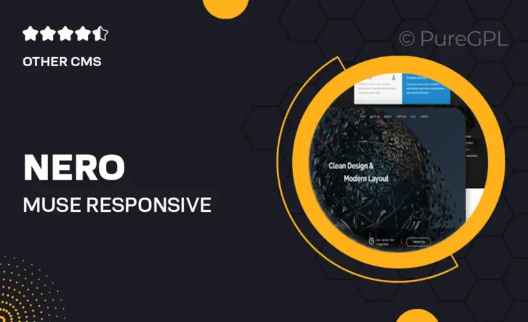 nero muse responsive portfolio and multipurpose