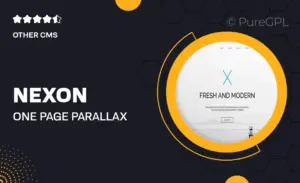 NeXon – One Page Parallax Multi-Purpose Muse Template