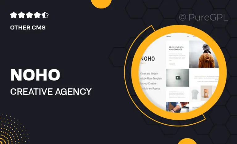 noho creative agency portfolio muse template