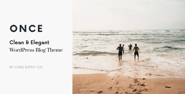 once clean elegant wordpress blog theme 1