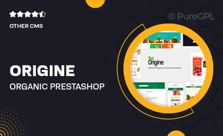origine organic prestashop theme