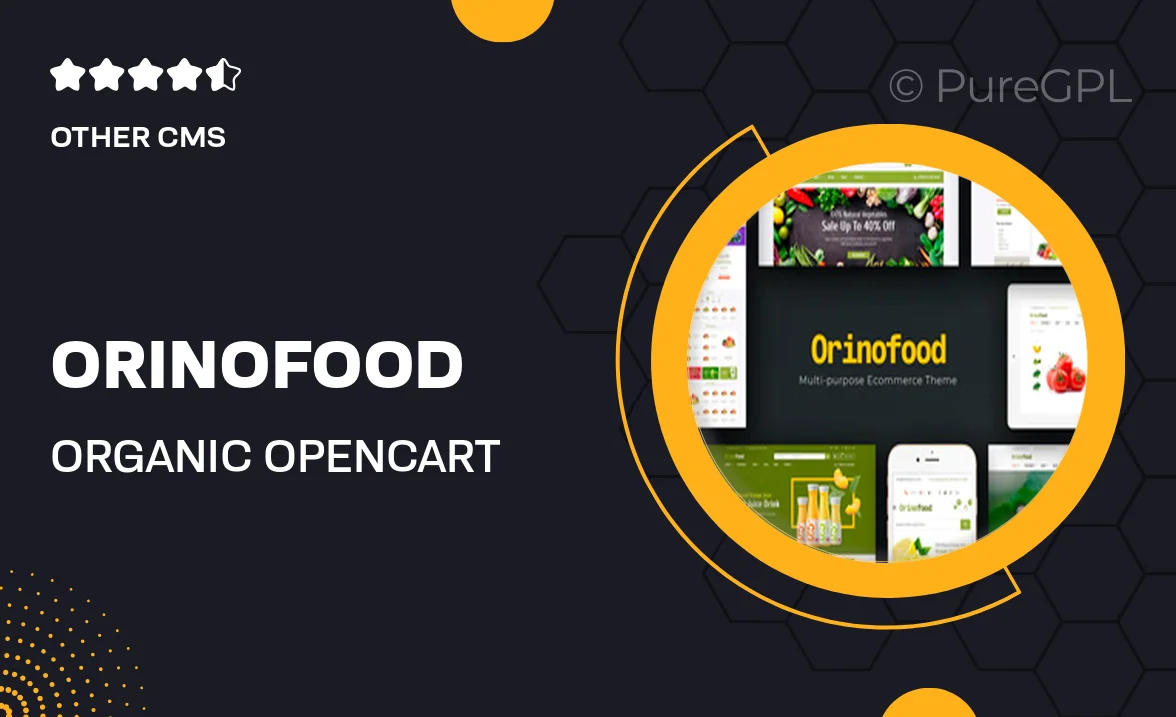 Orinofood – Organic Opencart Theme