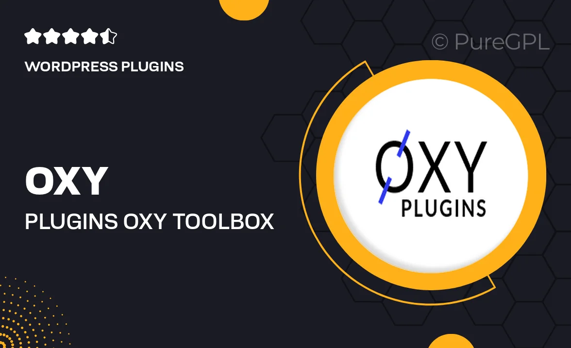 Oxy Plugins | Oxy Toolbox