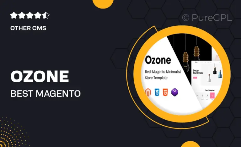 ozone best magento minimalist theme