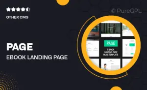 Page – Ebook Landing Page Muse Template