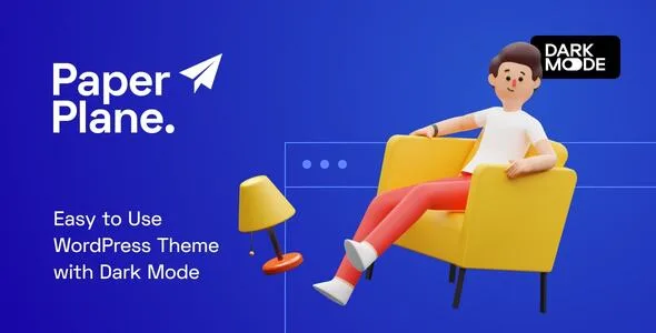 paper plane modern wordpress blog theme 1