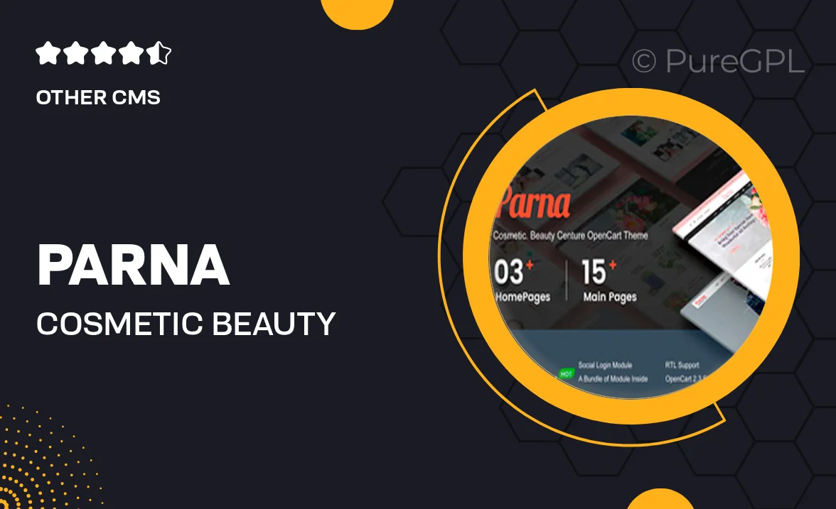 Parna – Cosmetic, Beauty OpenCart 2.3 Theme