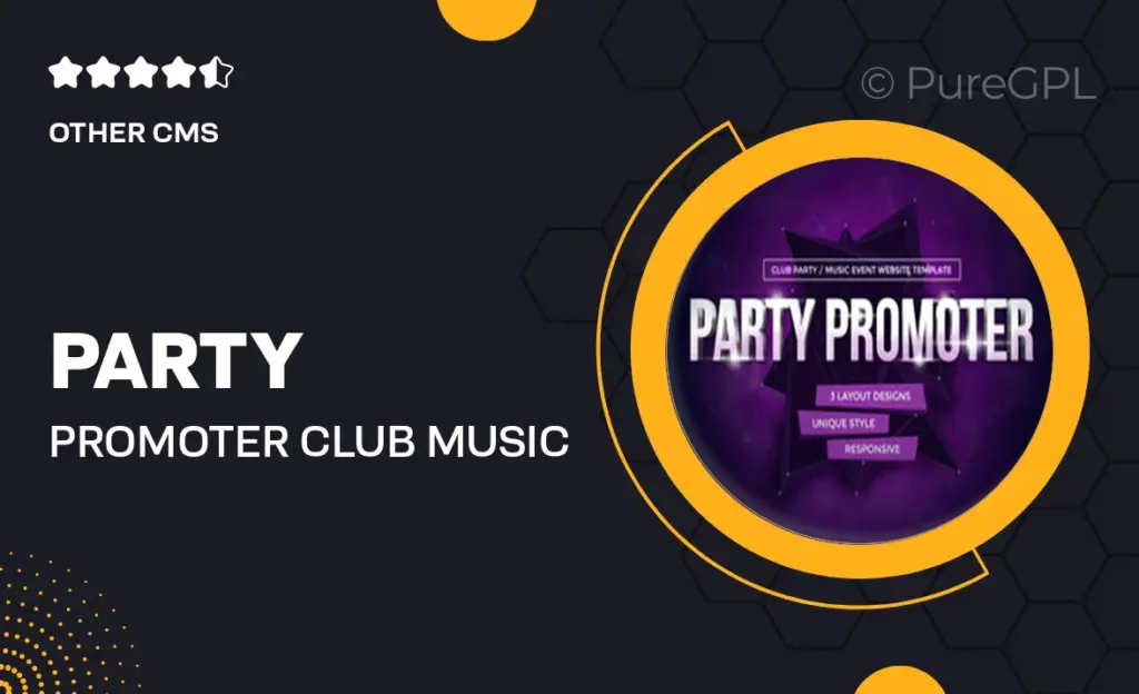 Party – Promoter Club Music Event Muse Template