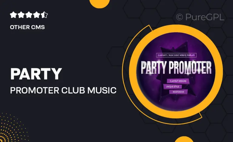 party promoter club music event muse template
