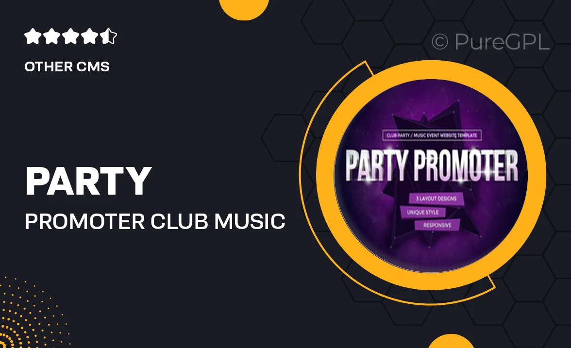 Party – Promoter Club Music Event Muse Template