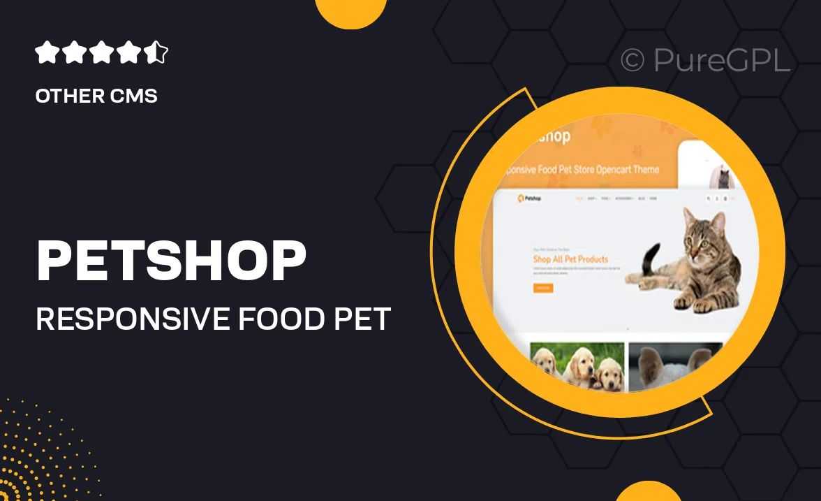 PetShop – Responsive Food Pet Store OpenCart Theme