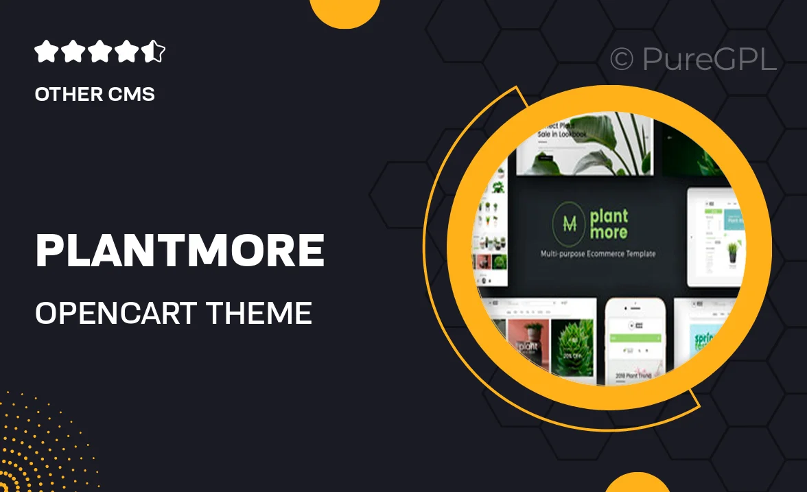 Plantmore – OpenCart Theme