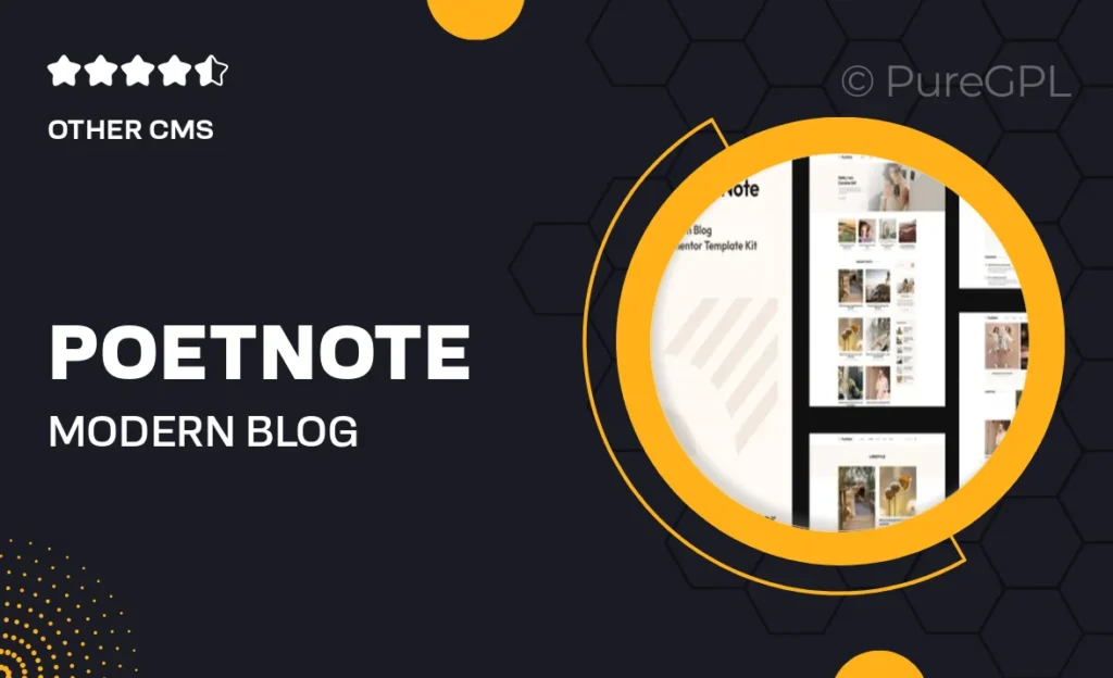 PoetNote – Modern Blog Elementor Pro Template Kit 47 PoetNote – Modern Blog Elementor Pro Template Kit