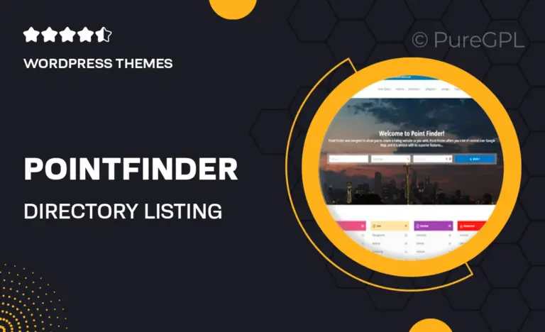 pointfinder directory listing wordpress theme