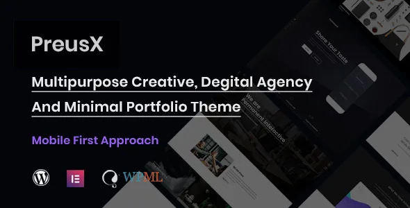 PreusX – Digital Agency And Portfolio WordPress Theme