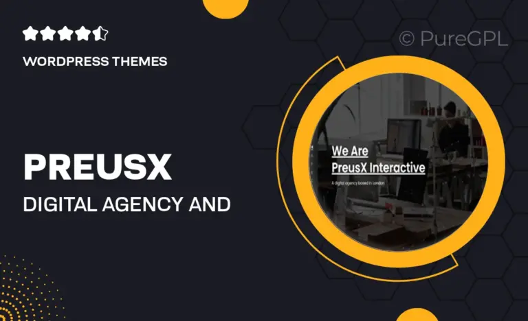 preusx digital agency and portfolio wordpress theme
