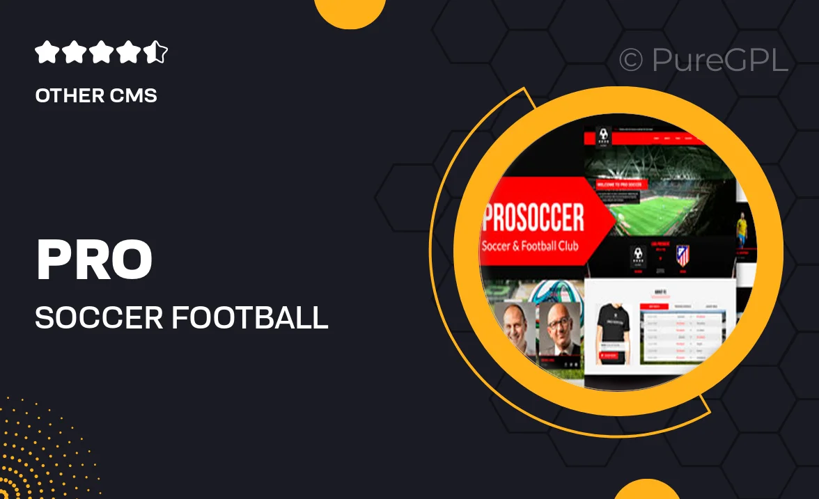 Pro Soccer – Football & Soccer Muse Template YR