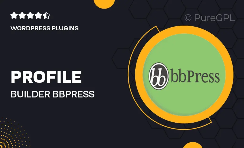 Profile builder | bbPress 3 Profile builder | bbPress