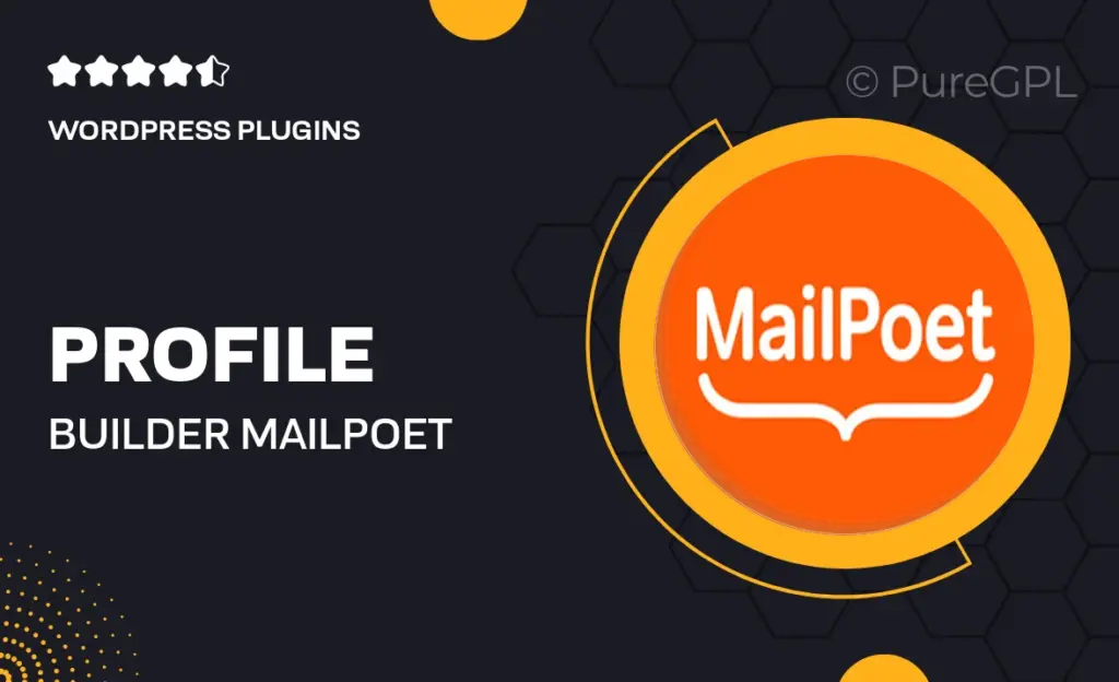 Profile builder | MailPoet 2 Profile builder | MailPoet