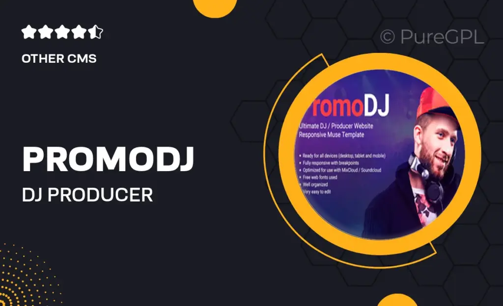 PromoDJ – DJ / Producer Personal Muse Site Template 50 PromoDJ – DJ / Producer Personal Muse Site Template
