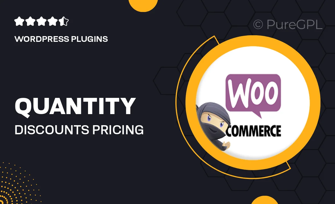 Quantity Discounts & Pricing for WooCommerce