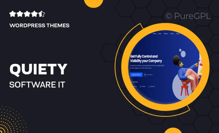 quiety software it solutions wordpress theme