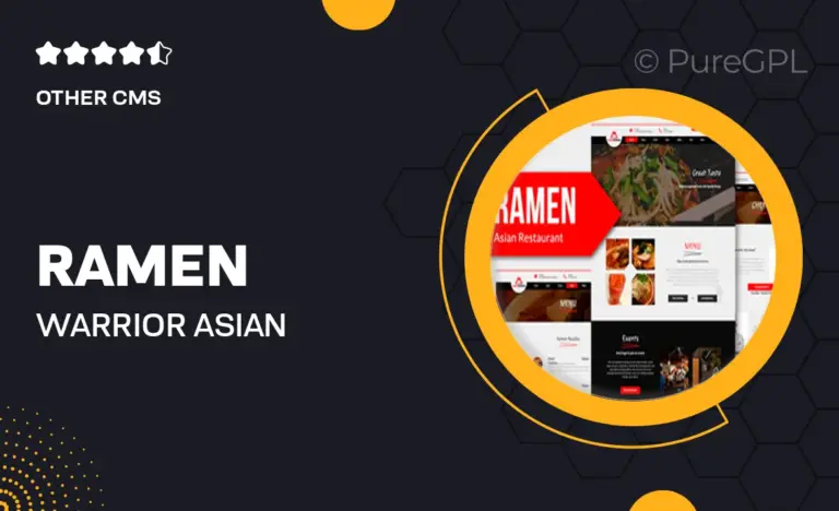 ramen warrior asian restaurant muse template yr