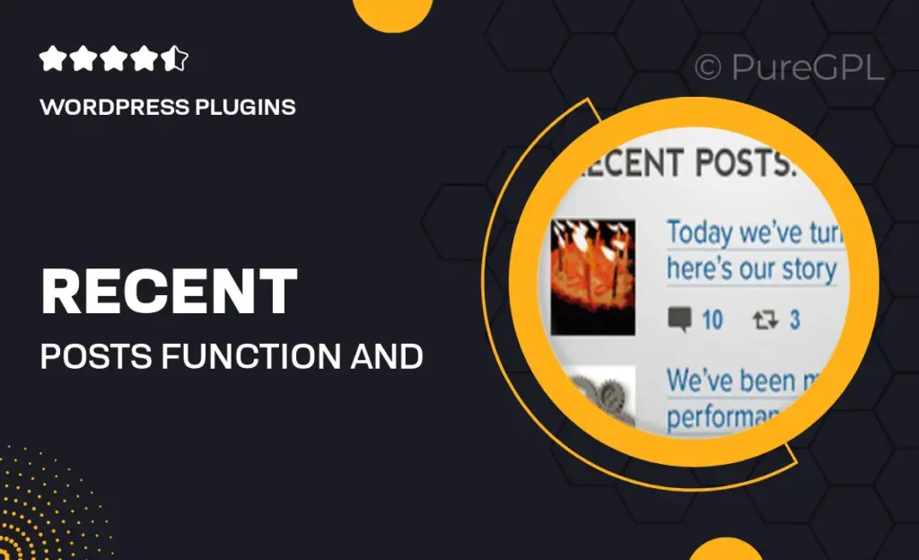 Recent Posts Function and Shortcode 57 Recent Posts Function and Shortcode
