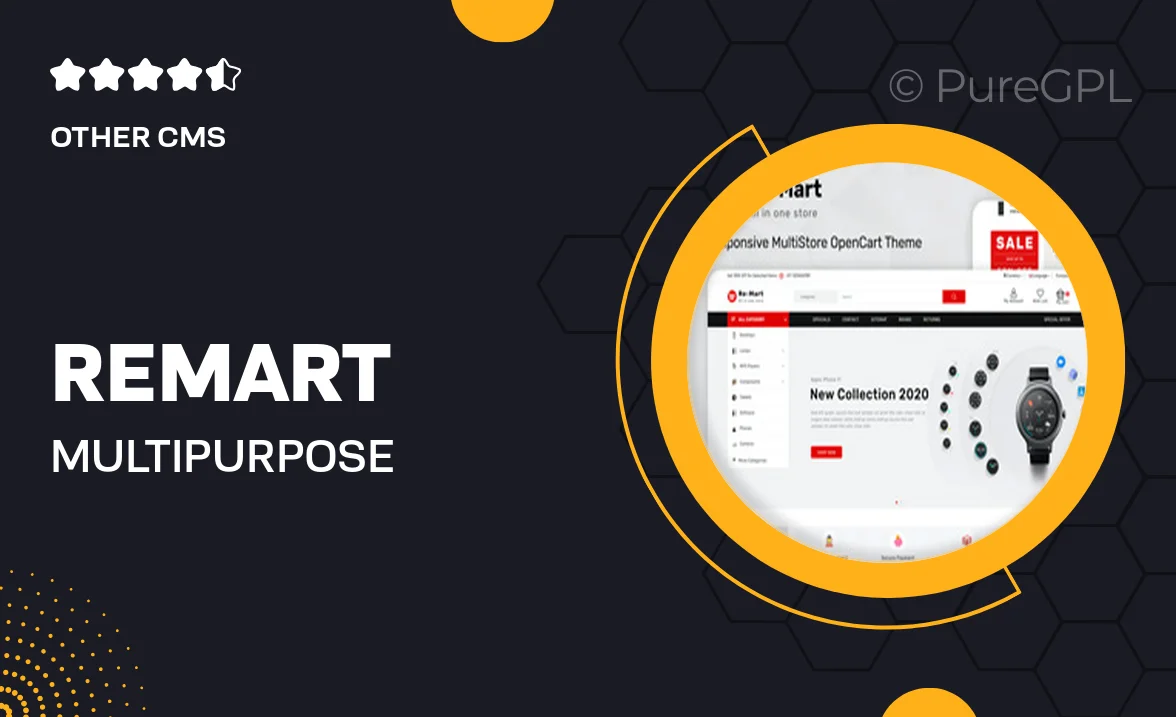 Remart – Multipurpose MarketPlace Opencart 3 Theme