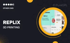 Replix – 3D Printing & Manufacturing Services Elementor Template Kit