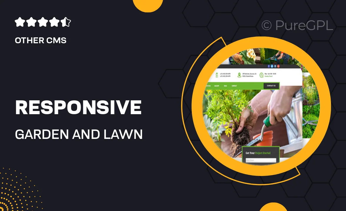 Responsive Garden and Lawn Services Muse Template