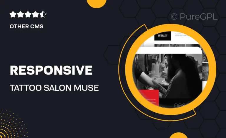 responsive tattoo salon muse template