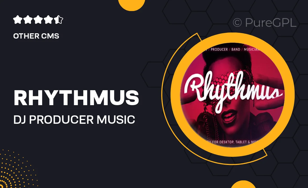 Rhythmus – DJ / Producer Music Muse Template