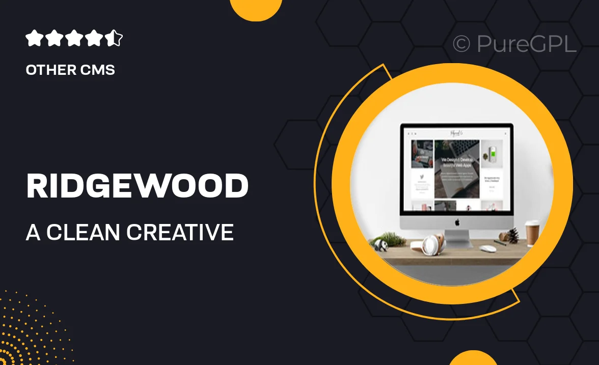 Ridgewood – A Clean Creative Drupal Theme with Portfolio