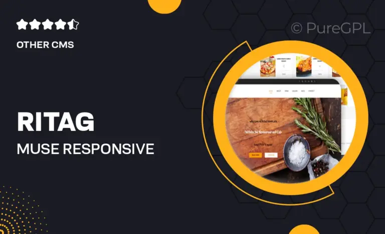 ritag muse responsive food restaurant template