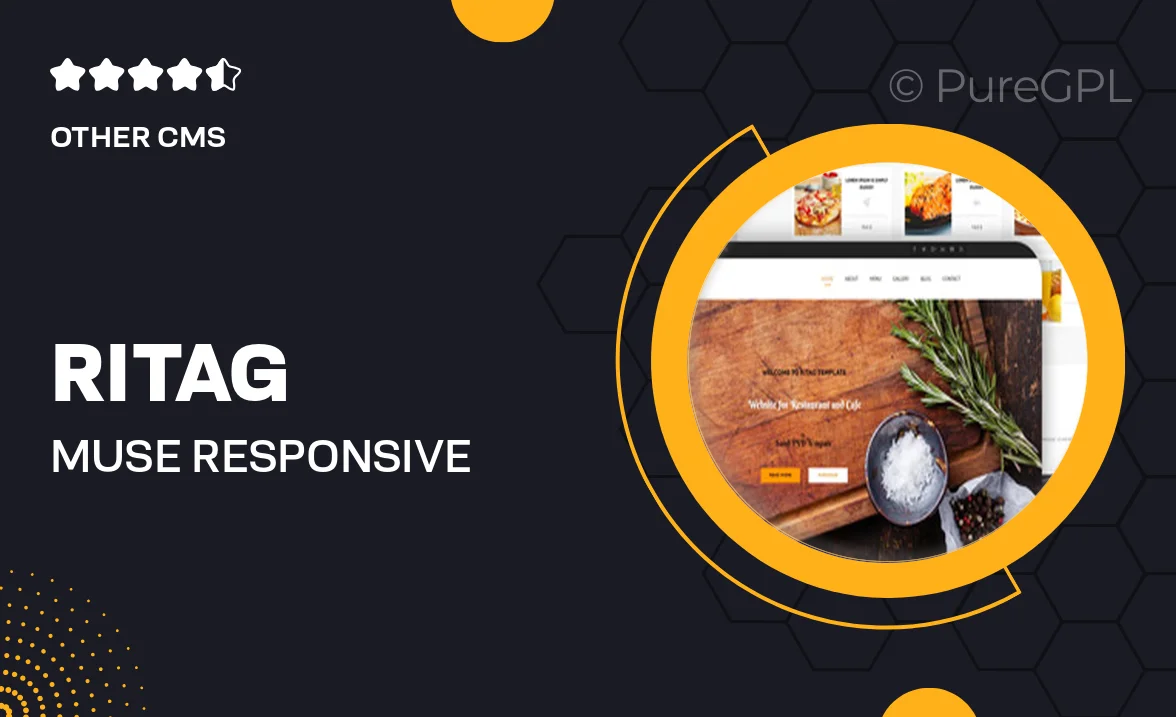 Ritag – Muse Responsive Food & Restaurant Template