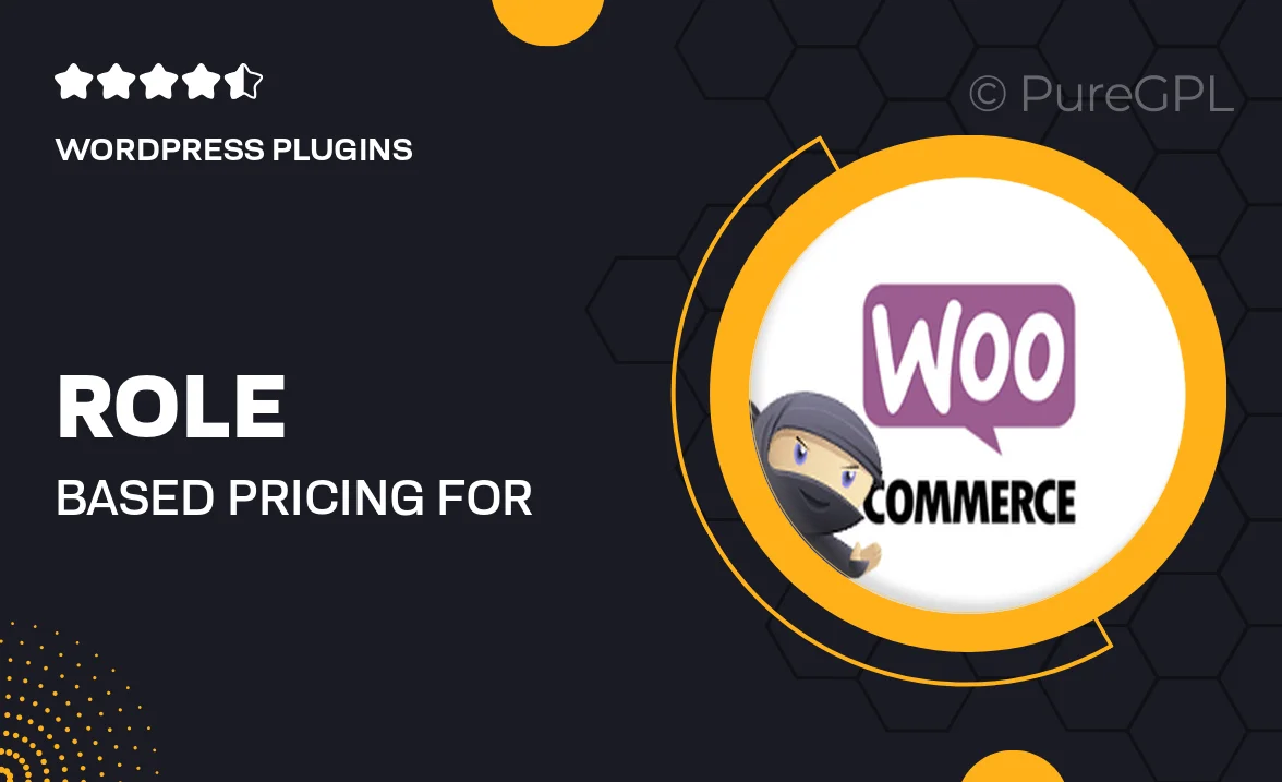 Role Based Pricing for WooCommerce