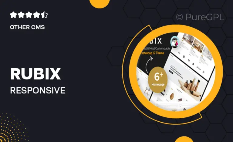 rubix responsive prestashop 1 7 theme