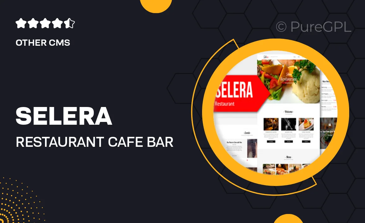 Selera – Restaurant, Cafe & Bar Muse Template YR