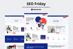 SEO Friday – SEO & Digital Marketing Agency Elementor Pro Template Kit