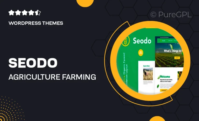 seodo agriculture farming foundation wordpress theme