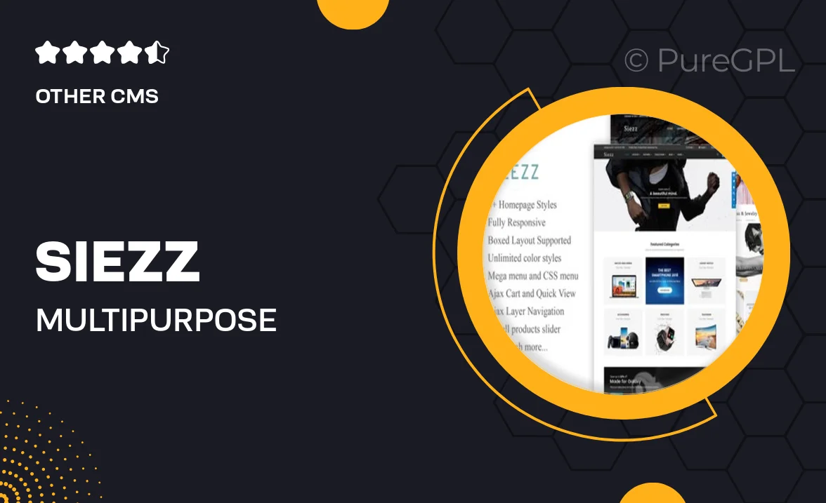 Siezz – Multi-Purpose OpenCart 3 Theme (Mobile Layouts Included)