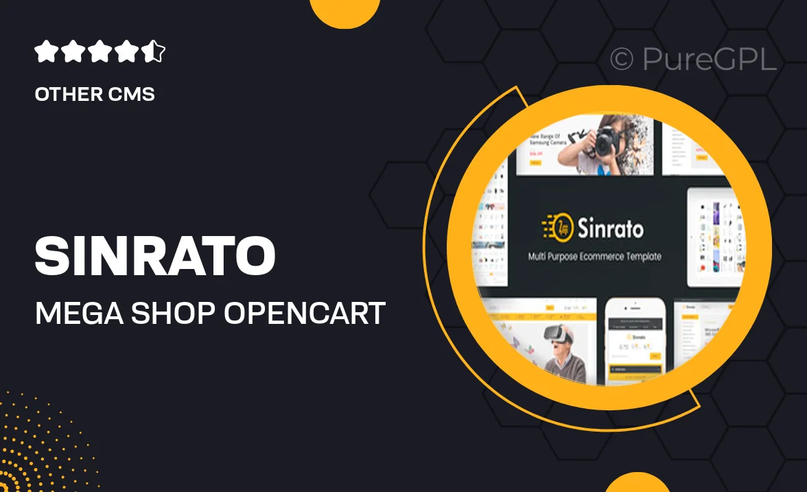 Sinrato – Mega Shop OpenCart Theme